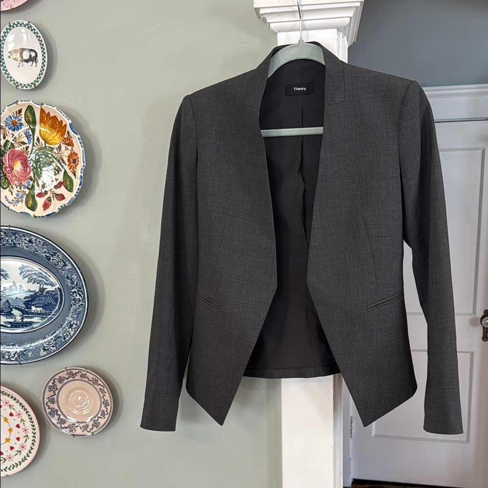 Theory Women's Gray Blazer